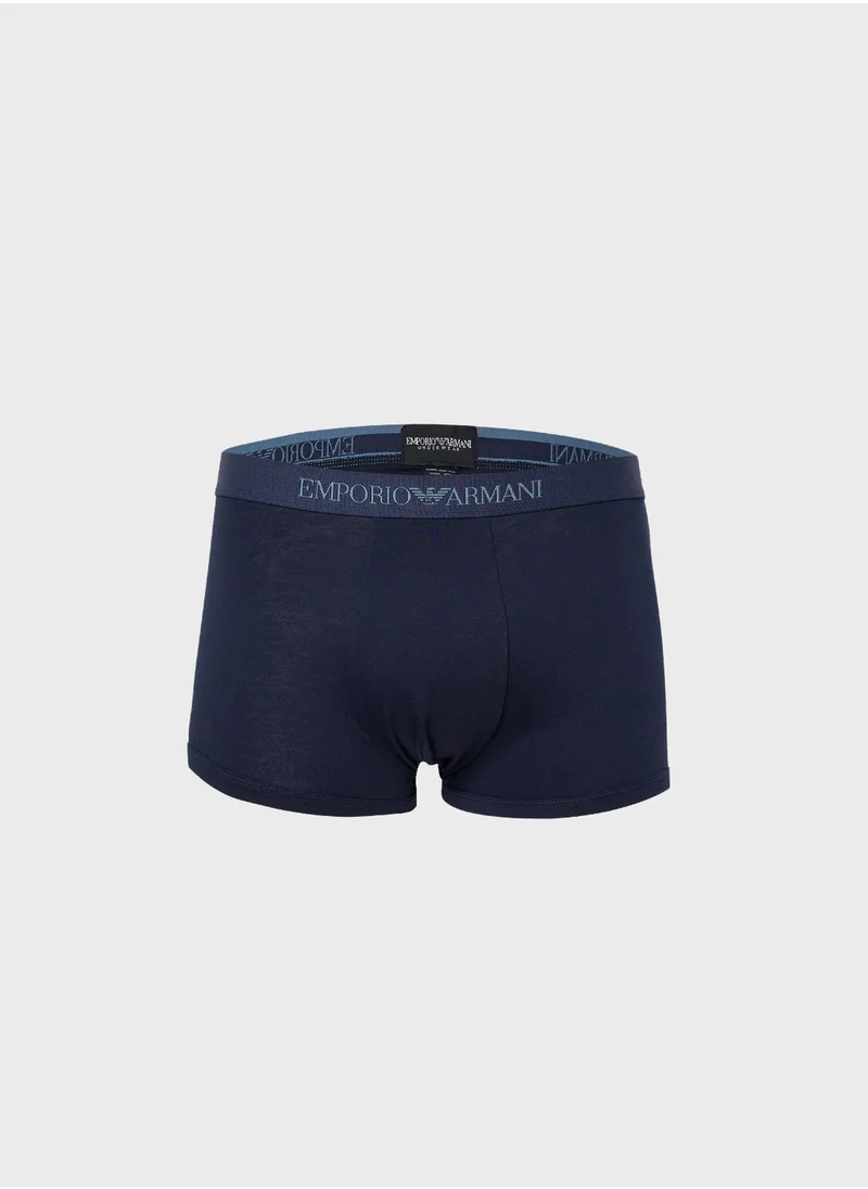 EMPORIO ARMANI 3 Pack Logo Band Trunks