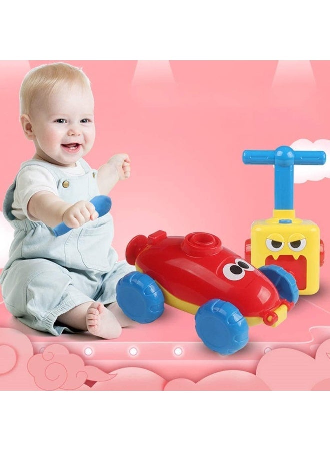 حديقة الألعاب لعبة سيارة تعمل بالبالون - مجموعة سباقات هوائية ممتعة وتعليمية للأطفال في مجالات العلوم والتكنولوجيا والهندسة والرياضيات - Image 5