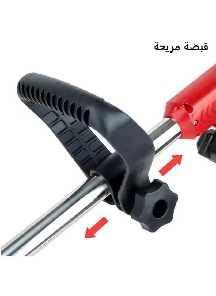 21V Cordless Grass Trimmer with 2pcs 4.0Ah Battery, Fast Charger and 3 Types Cutting Blade, Portable Electric Lawn Trimmer for Garden Yard Lawn Pruning/Trimming Work - Image 4