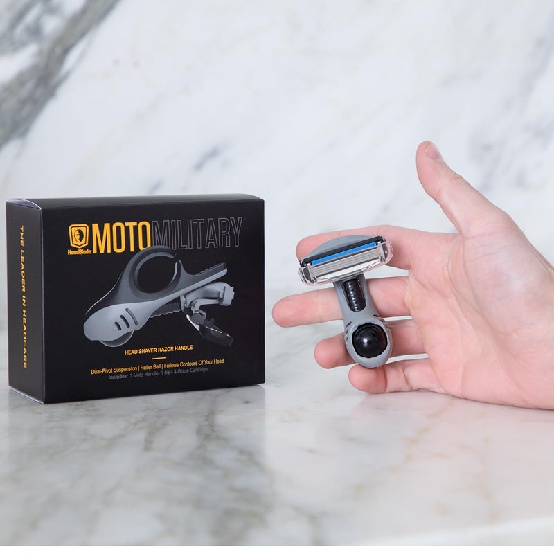 HeadBlade LE Moto Men's Head Shaving Razor - Military - Revolutionary Dual Active Suspension… - Image 4