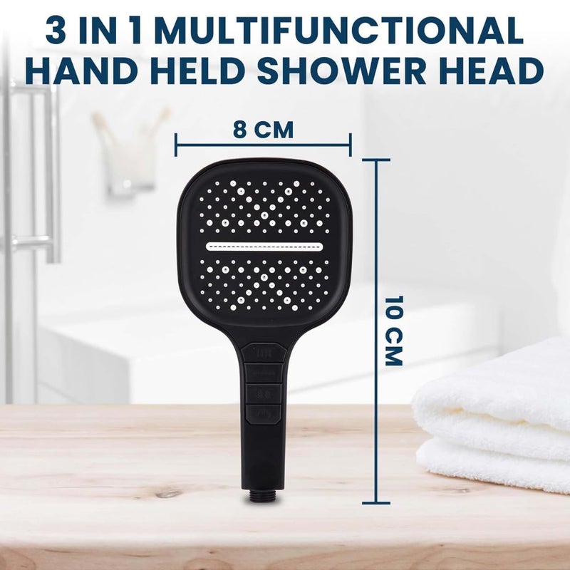 SPECULO Hand Shower For Bathroom Multifunctional 7 Mode Bathroom Shower Silicon Bathroom Hand Shower Easy Mode Switching Durable Longlasting Tube Wall Hook Handheld Hand Shower - Image 2