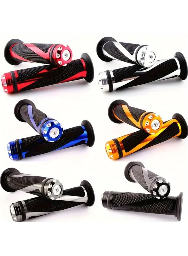 Universal Lockable Rubber Mountain Bike Handlebar Grip Cycling Accessories Golden - Image 1