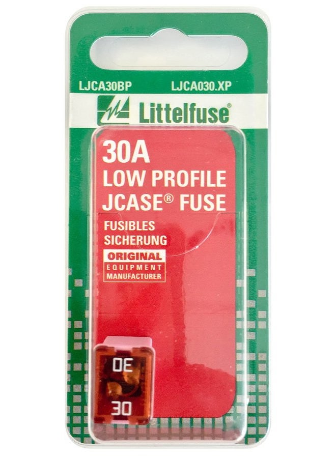 Littelfuse LJCA030.XP JCASE Low Profile 30 Amp Carded Fuse - Image 1
