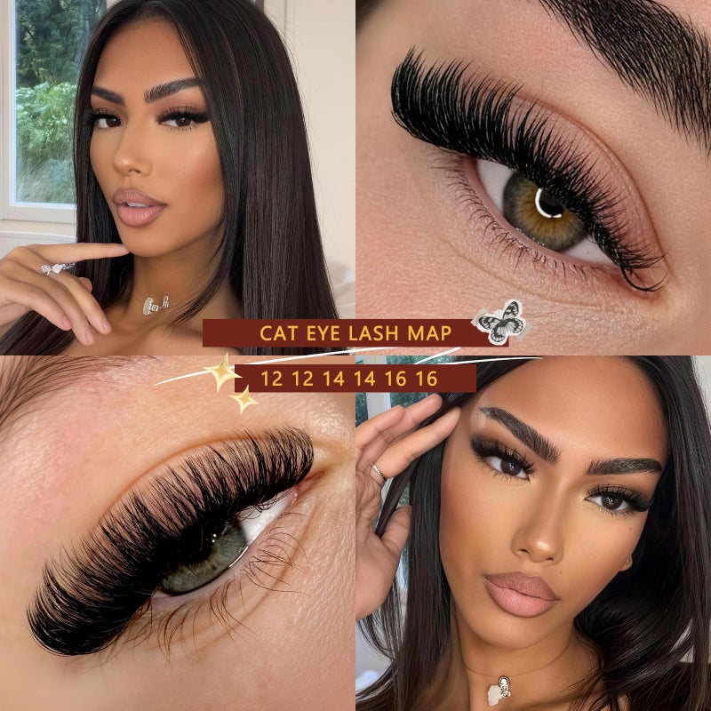 QUEWEL Lash Clusters 320Pcs Cluster Lashes 30D D Curl Lash Cluster Eyelash Extensions Mix9-16mm Individual Eyelashes Clusters Wispy Lash Clusters Thin Band Soft to Use at Home(30D D Mix9-16) - Image 2
