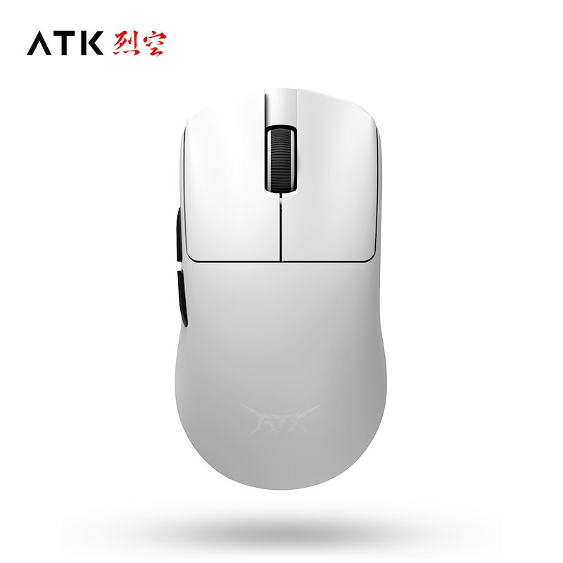 ATK LieKong F1 Pro White Dual-Mode Gaming Mouse - PAW3950, Lightweight, Wired/Wireless, 8000Hz Polling  Rate - Image 1