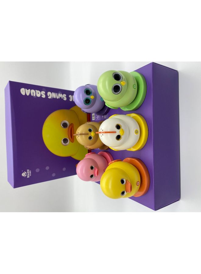 Same Style Internet Celebrity Electric Magnetic Swing Duck Toy Cute Chicken Small Team 6 Gift Boxes-Color:6-Piece Gift Box  - Image 1