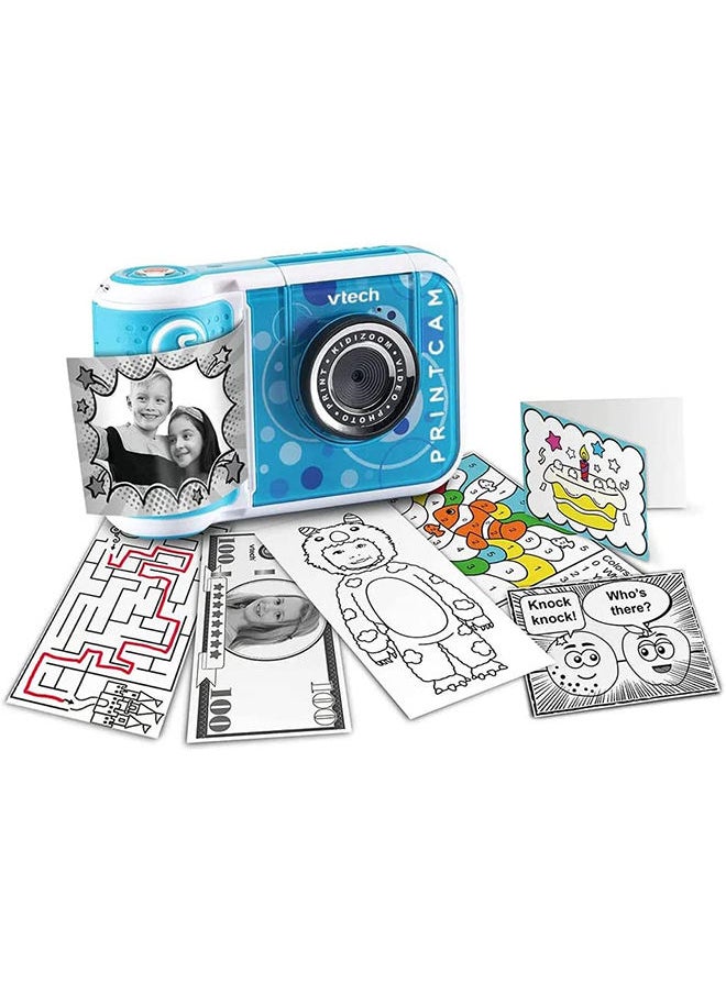 vtech - Kidizoom Printcam Digital Camera For Children - Blue - Image 1