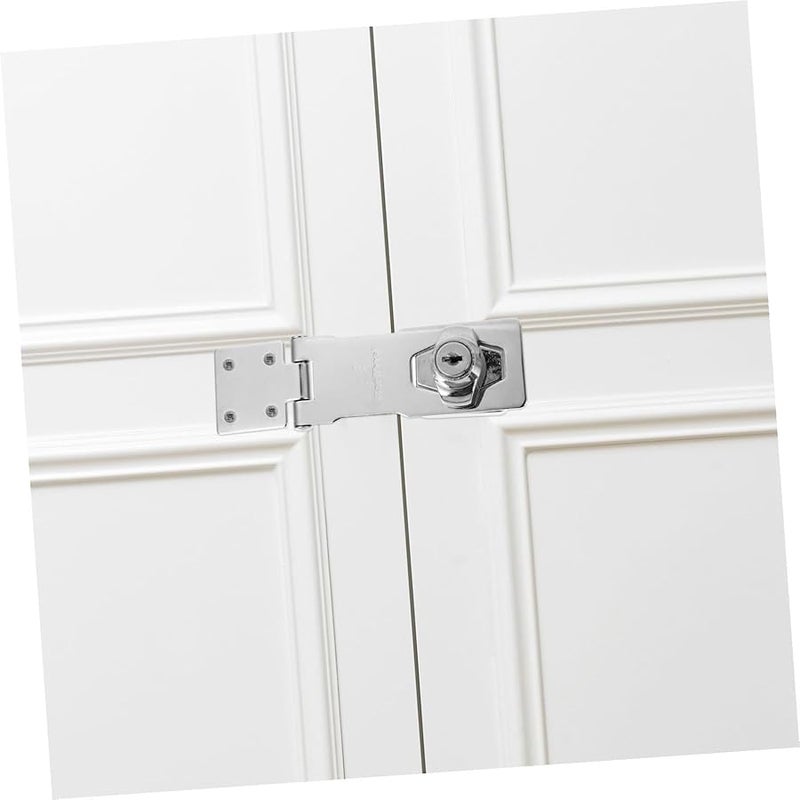 Zinc Alloy Latch Lock with Keys Corrosion Resistant Safety Hasp for Door Cabinet Luggage - Image 5