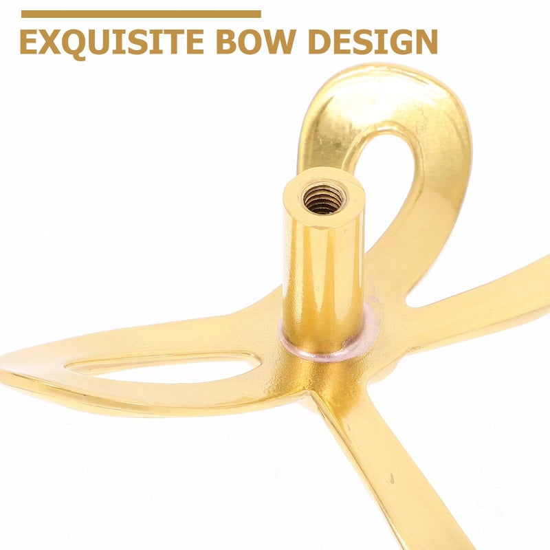Brass Bowknot Cabinet Handle Small Drawer Pull Wardrobe Knob 55x58x25mm - Image 4
