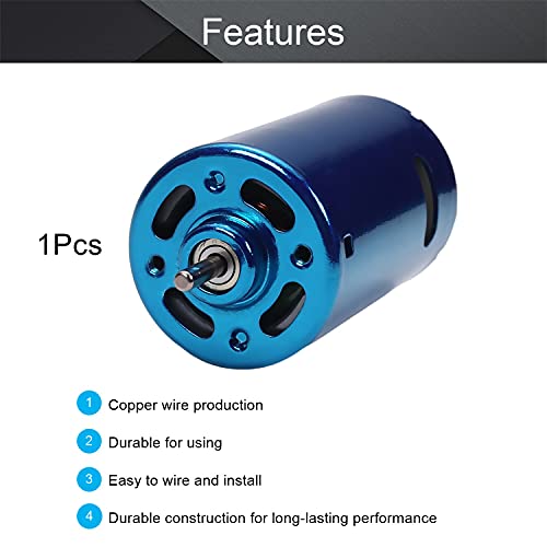 Fielect محرك DC Fielect 24V 30000RPM 2.5A محرك كهربائي عمود دائري لقارب RC طائرة ألعاب نموذج DIY هواية، 1 قطعة، أزرق - Image 3