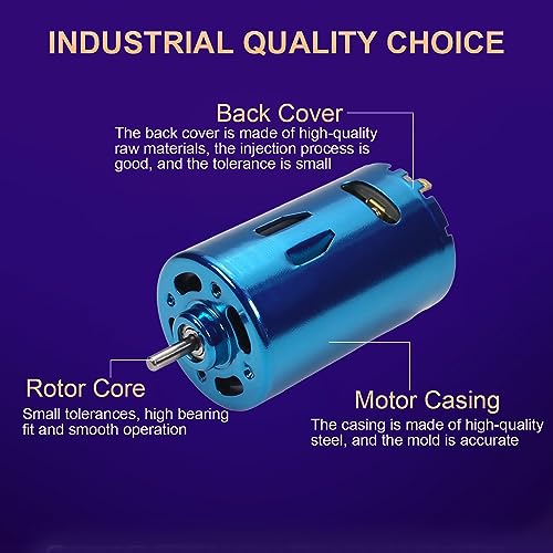 Fielect محرك DC Fielect 24V 30000RPM 2.5A محرك كهربائي عمود دائري لقارب RC طائرة ألعاب نموذج DIY هواية، 1 قطعة، أزرق - Image 5