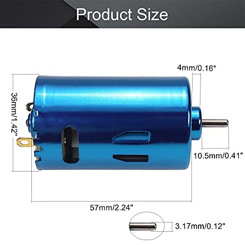 Fielect محرك DC Fielect 24V 30000RPM 2.5A محرك كهربائي عمود دائري لقارب RC طائرة ألعاب نموذج DIY هواية، 1 قطعة، أزرق - Image 2