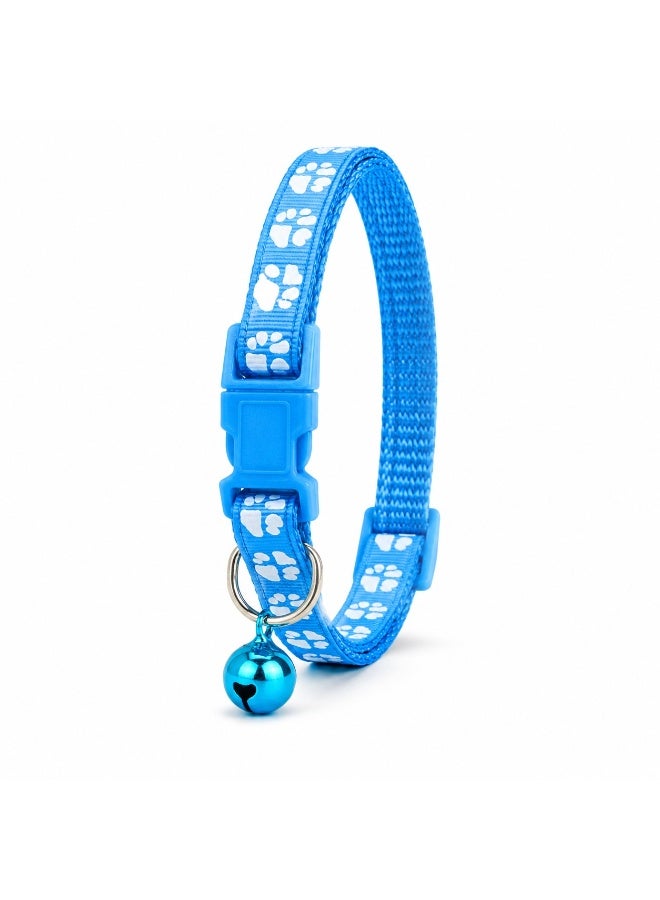 Petto Cat Collar with Bell, Adjustable Kitten Collar, Breakaway Nylon Dog Collar, Anti Strangulation Pet Collar - Image 1