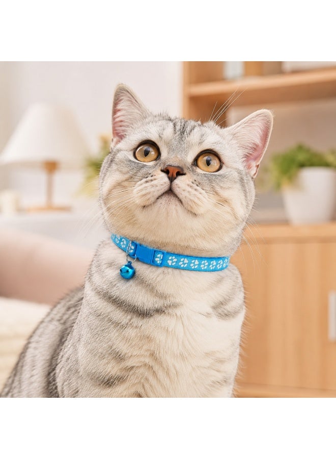 Petto Cat Collar with Bell, Adjustable Kitten Collar, Breakaway Nylon Dog Collar, Anti Strangulation Pet Collar - Image 2