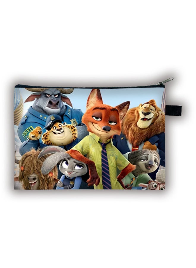 New Zootopia 2 Large Coin Purse Children's Desktop Large Capacity Storage Bag Portable Clutch Bag Batch