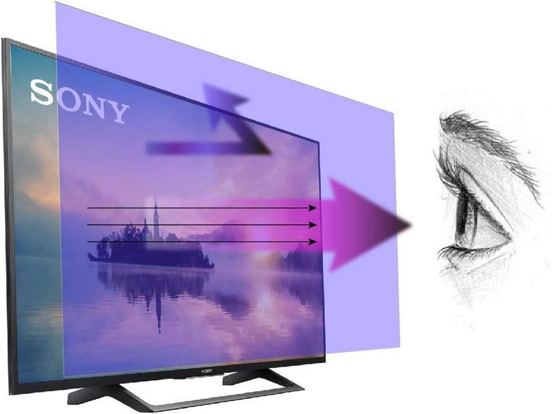 EZ-Pro Screen Protector Anti Blue Light Screen Protector for 40 Inches (Screen measured Diagonally) TV. Filter out Blue Light that relieve computer eye strain and help you sleep better - Image 1