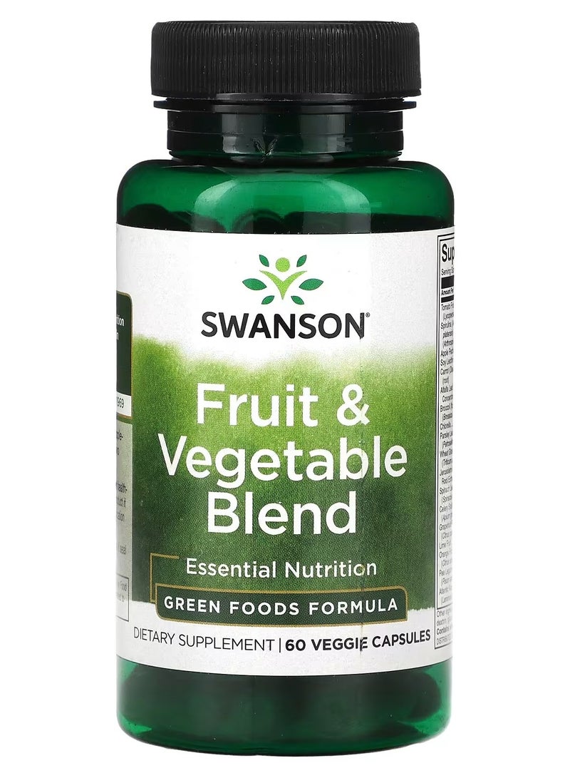 Swanson, Fruit & Vegetable Blend, 60 Veggie Capsules