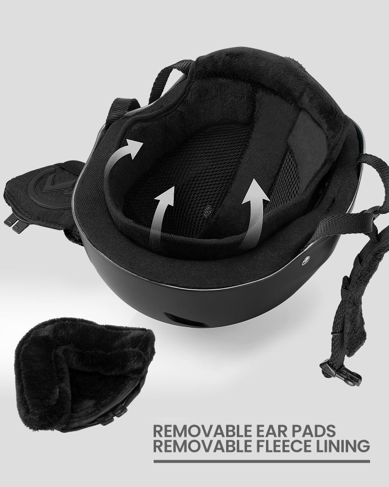 OutdoorMaster Kelvin Ski Helmet - Snowboard Helmet for Men, Women & Youth (Black,M) - Image 4