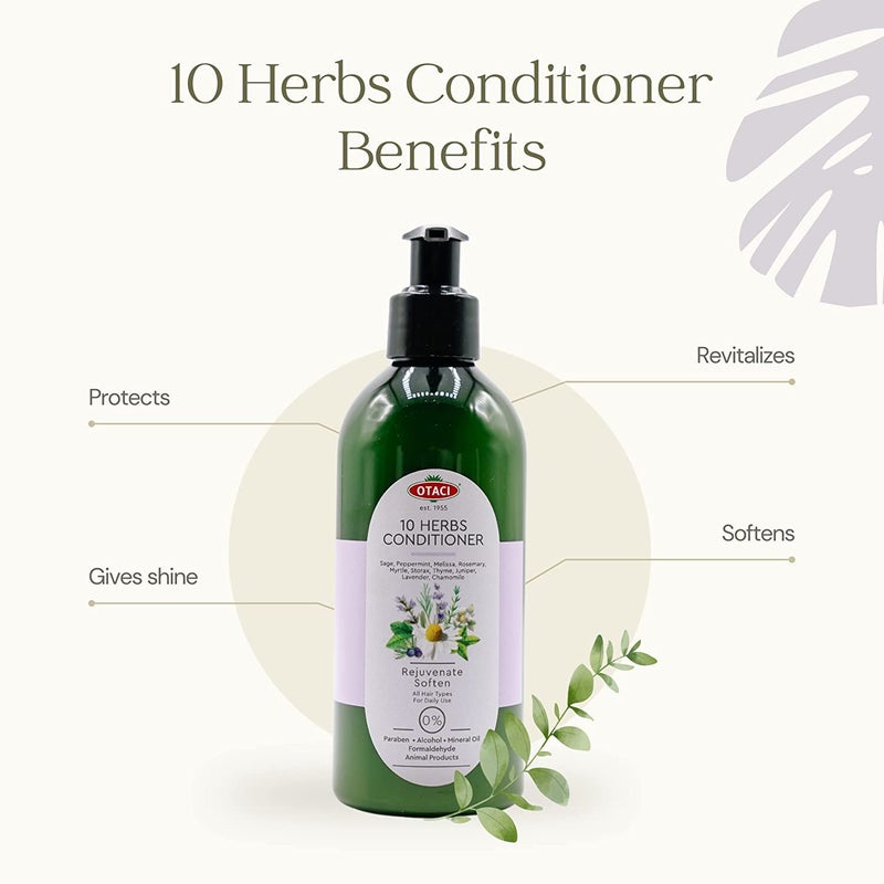 OTACI Herbal Rejuvenate Hair Conditioner â€“ Vegan Conditioner with Rosemary, Chamomile & Olive Oil for Hydration, Shine, Strength & Frizz Control â€“ Silicone-Free (250 ml) - Image 2