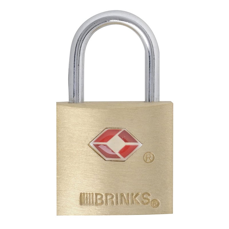 BRINKS 161-20471 TSA Approved 22mm Luggage Lock Solid Brass, 4-Pack - Image 2