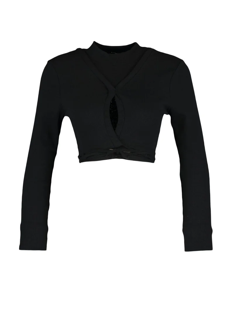 trendyol Drawstring Detail Knitted Top