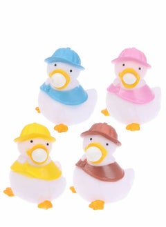 Excefore 4 Pcs Ducks Hand Stress Balls Squeeze to Quack, Fidget Finger Toys Stress Relief Squeezing Ball, Squeeze Glowing Balls Sensory Fidget Stretch Ball Decompression Anxiety Relief Stress Balls  - Image 1
