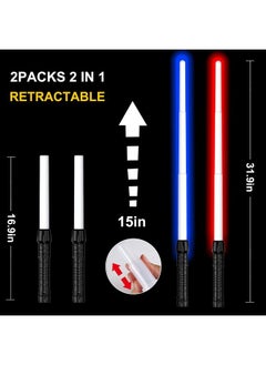 Light Sabers For Kids Light Up Saber Fx Dual Swords Set With Motion Sensitive Sound For Galaxy War Fighters And Warriors Halloween Party Birthday Presents (2 Pack) - pzsku/Z577F6E6EDB7C7F4437ECZ/45/_/1692164151/8b0a5978-65e4-437c-9f37-9a586fce5f2e