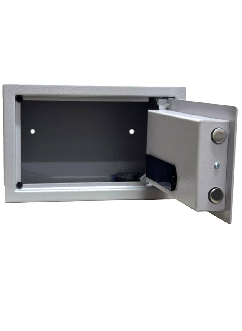 تجوري خزنة فندقية أمنية - مقاومة للحرائق نوع القفل ( لوحة أرقام دجتال + مفتاح ) مقاس 20*31*20 سم 5 كيلو - Image 3