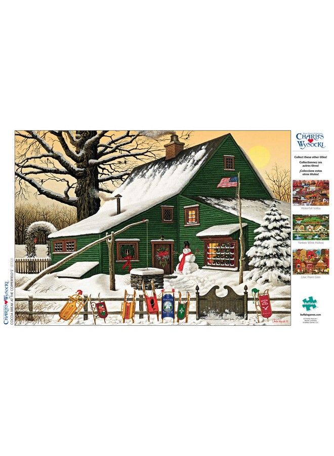 Buffalo Games Charles Wysocki Cocoa Break At The Copperfields 500 Piece Jigsaw Puzzle Multi 21.25"L X 15"W - Image 5