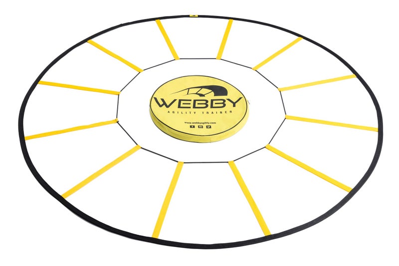 Webby Agility Trainer – Circle Speed and Agility Ladder for High Intensity Footwork Drills and Skills – A Circular Piece of Training Equipment That Changes The Way You Move - Image 1