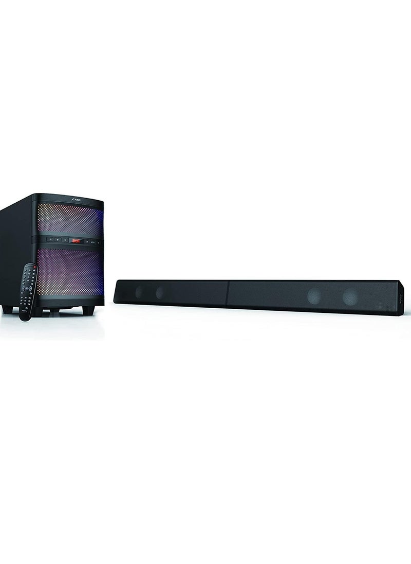 ماركة غير محددة - مكبر صوت  T200X 140 واط 2.1 قناة برج، مكبر صوت بلوتوث للوسائط المتعددة للتلفزيون مع موضوعات LED متعددة الالوان، USB، AUX، جهاز تحكم عن بعد - Image 1