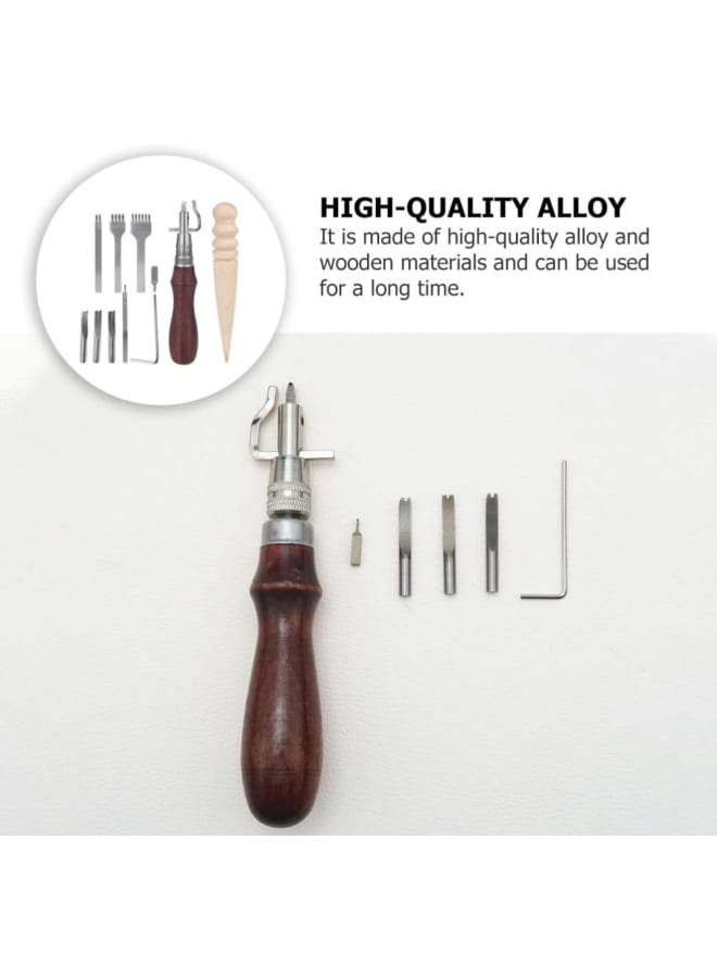 1 Set Stitching Punch Sewing Craft Tool Leather Stitching Pouch Kit for Stitching Punching (assorted)  - Image 2