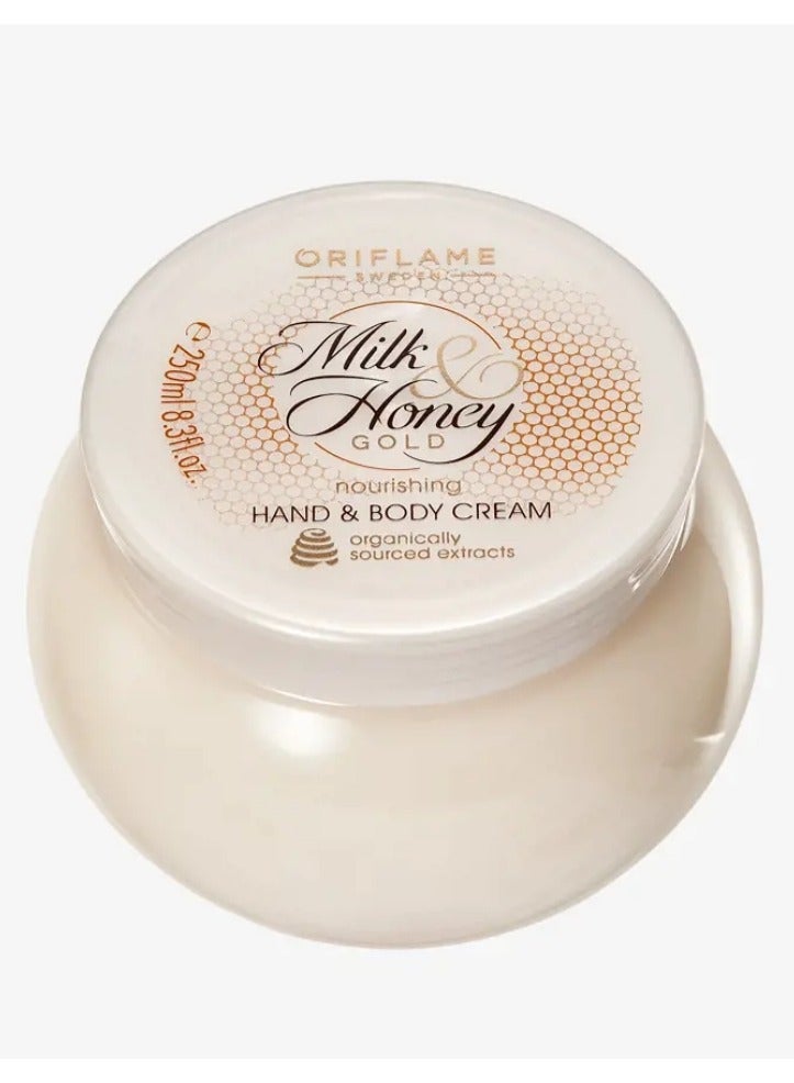 Oriflame Milk and Honey Gold Nourishing Hand & Body Cream - Image 1