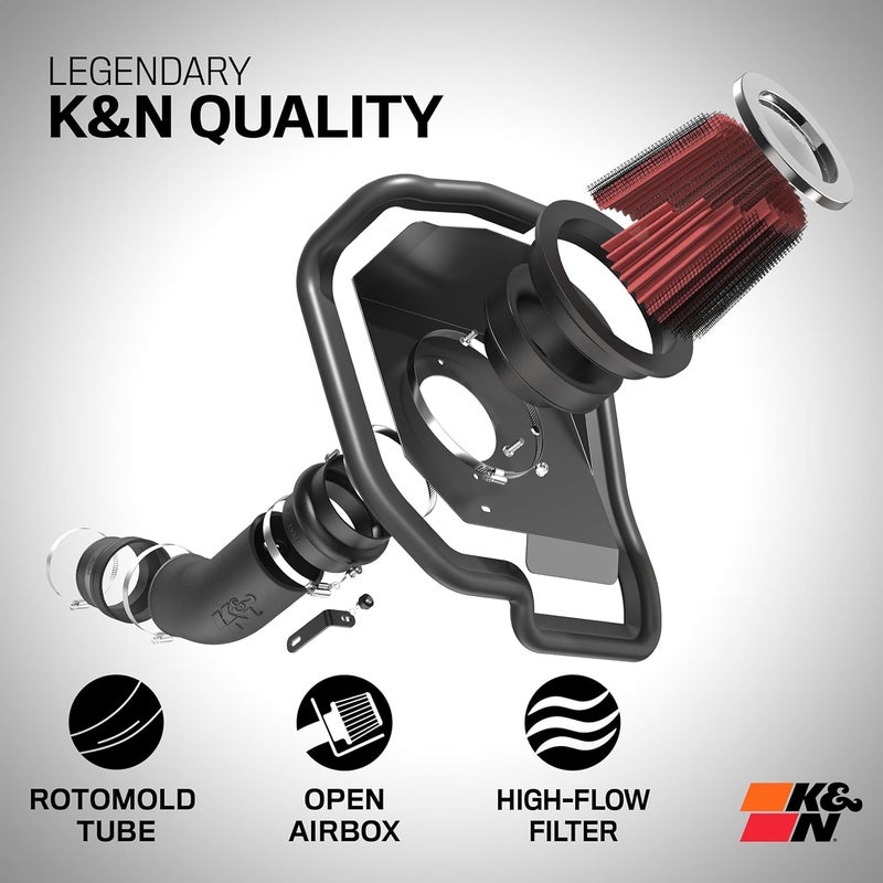 K&N Cold Air Intake Kit for 2005-2014 Nissan Frontier, Xterra, Pathfinder 4.0L V6 - Image 2
