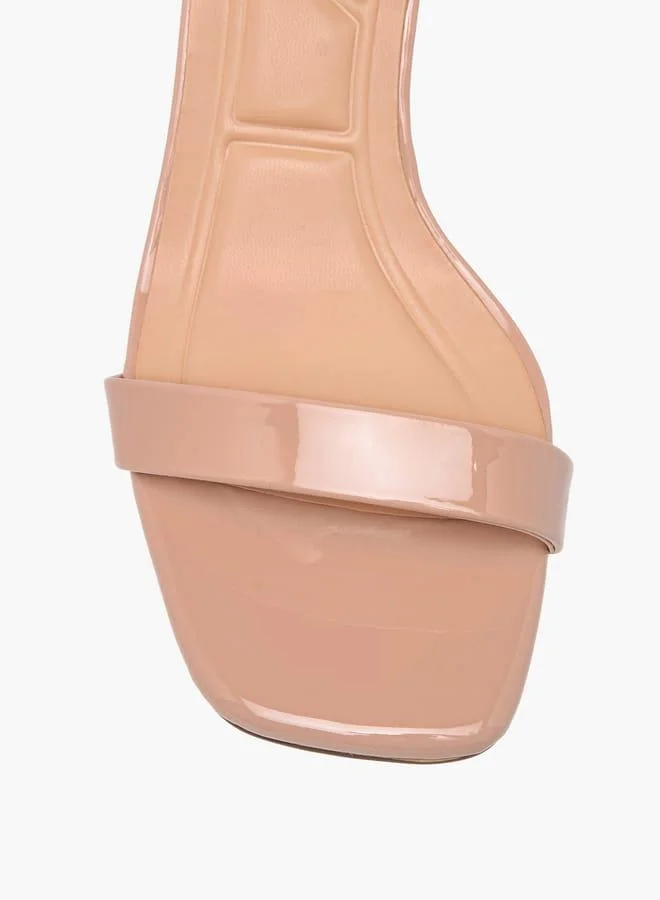 سيليست صنادل نسائية بكعب عريض وإبزيم