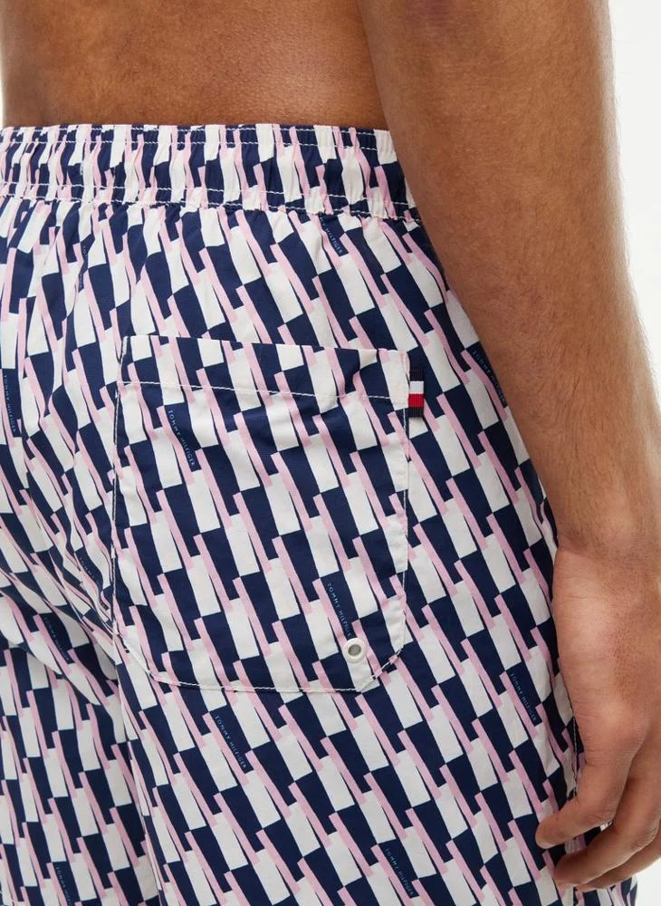 Tommy Hilfiger Essential Print Mid Length Swim Shorts