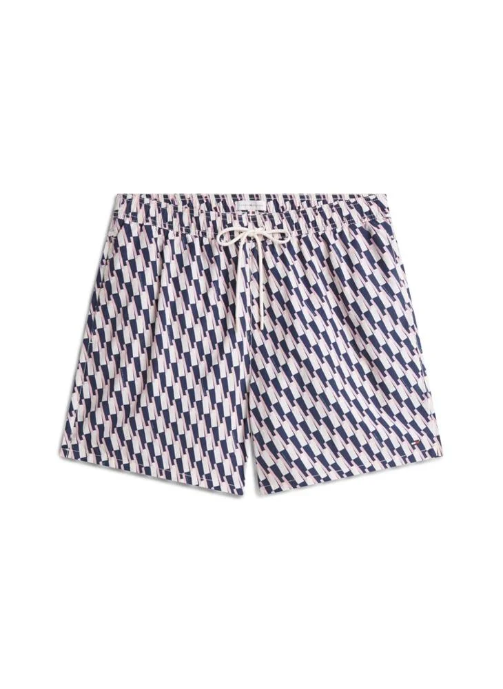 Tommy Hilfiger  Essential Print Mid Length Swim Shorts for Men | Best Price UAE