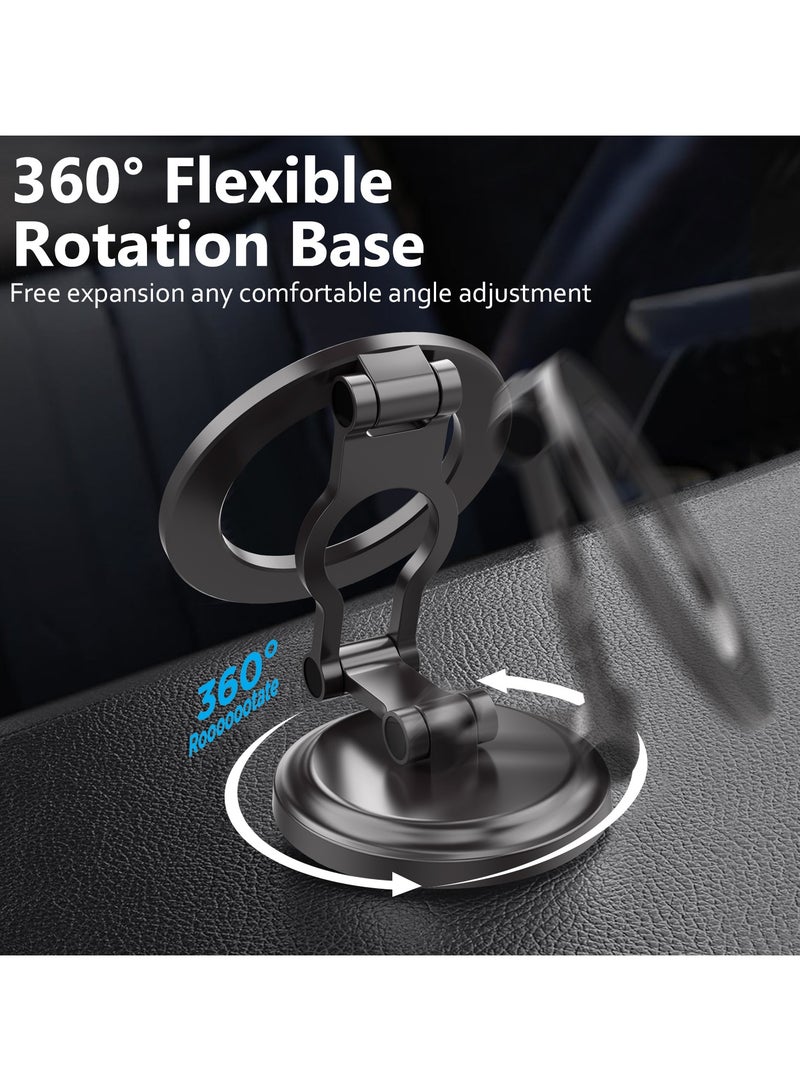GUDOO Car Phone Mount for MagSafe, Magnetic Car Phone Holder, 360° Rotation Strong Magnet, Phone Holder for Car, Stand Hands Free Car Holder Phone Mount Car Fit for iPhone 15 14 13 12 Pro Max Plus Magsafe Cases - Image 3