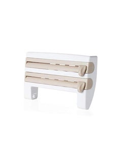co arma 4 in 1 Wall Mounted Paper Towel Holder, Plastic Wrap Dispenser with Slide Cutter and Tissue Roll Holder, Foil Paper Dispenser  - Image 4