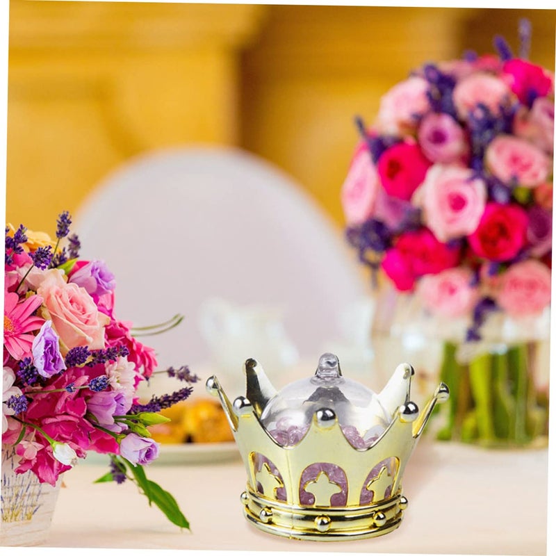 8 قطع علب حلوى قابلة للتعبئة بالذهب حاويات تخزين زخرفية لمفاجآت الحفلات والحلويات - Image 3