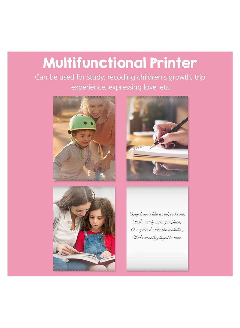 SHOPI Portable Pocket Printer BT Thermal Printer with Thermal Printing Paper USB Cable for Note Photo Web Document Printing  - Image 5