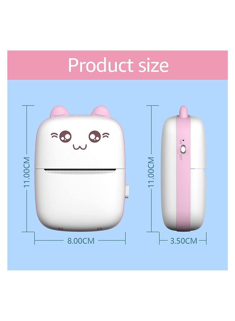 SHOPI Portable Pocket Printer BT Thermal Printer with Thermal Printing Paper USB Cable for Note Photo Web Document Printing  - Image 4