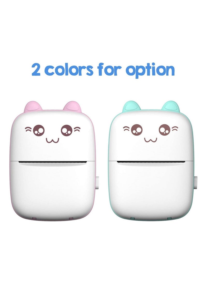 SHOPI Portable Pocket Printer BT Thermal Printer with Thermal Printing Paper USB Cable for Note Photo Web Document Printing  - Image 2