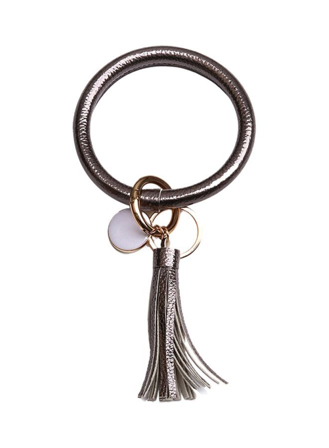 NIBEMINENT Tassel Charm Wristlet Key Ring Holder