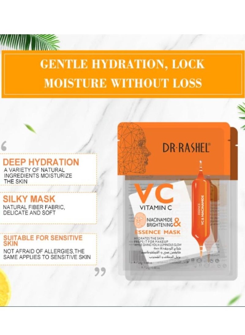 RASHELL Vitamin-C And Niacinamide And Brightening Essence Mask 25grams - Image 3