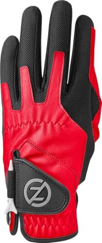 Zero Friction Men's Golf Gloves, Left Hand, One Size, Red - Image 5