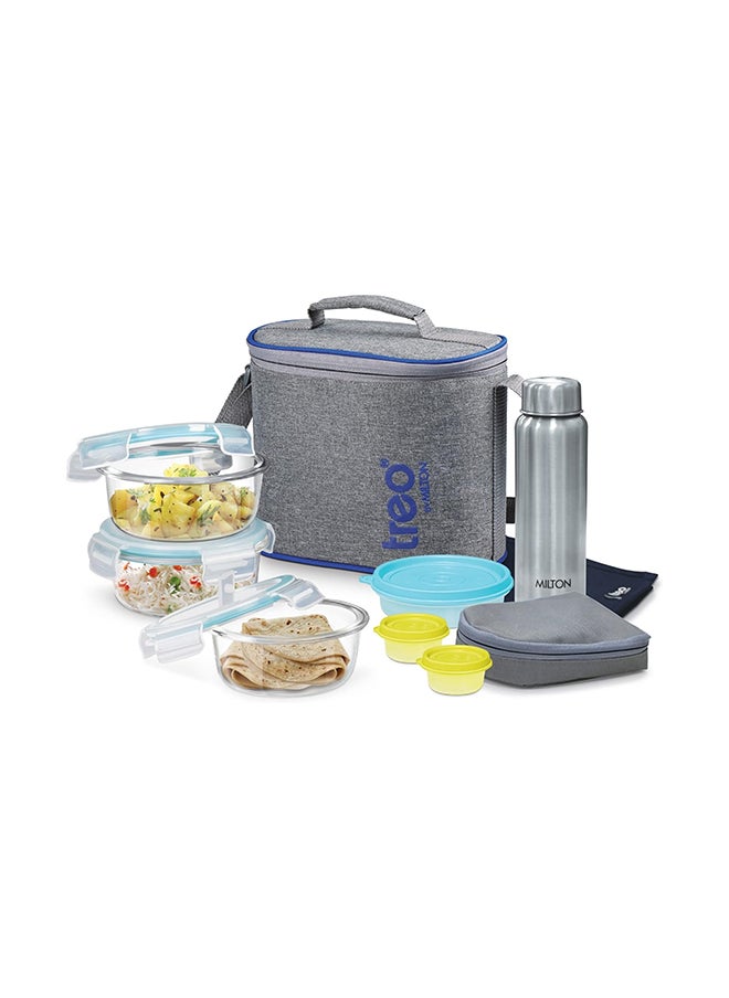 Milton All Fresh Premier 8-Piece Tiffin Set With Dining Mat And Stainless Steel Water Bottle 