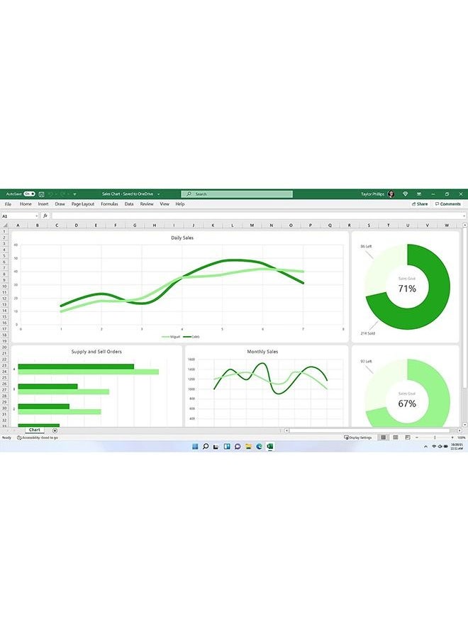 Microsoft - Microsoft Office Professional 2021 | Word, Excel, PowerPoint, Outlook | One-time purchase for 1 PC - Image 1