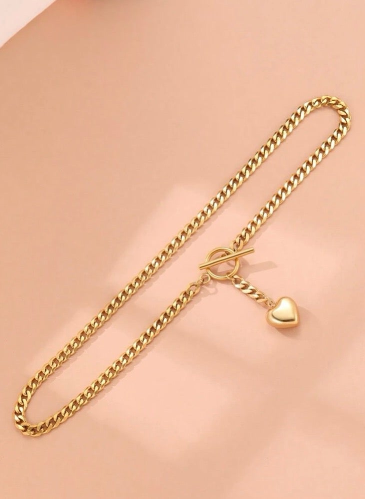 Casual collection Elegant Stainless Steel Gold Plated Necklace For Women - Image 4