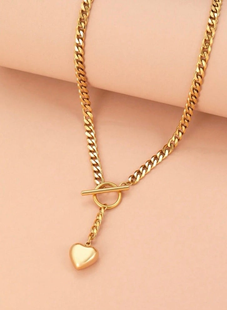 Casual collection Elegant Stainless Steel Gold Plated Necklace For Women - Image 5